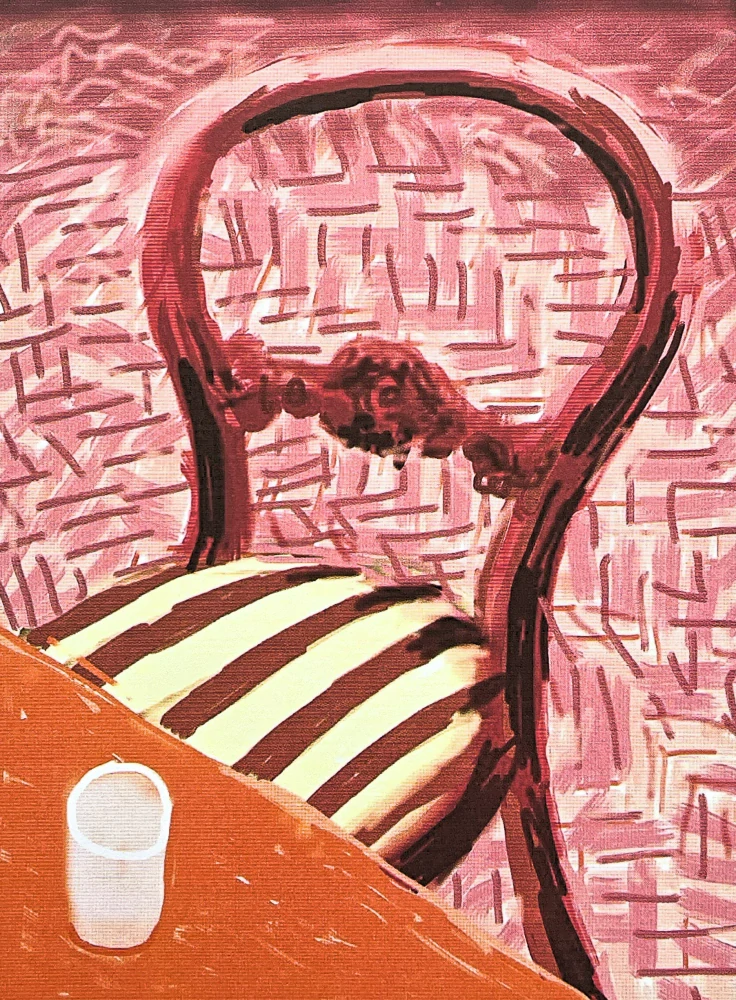 David Hockney - Window at sunset 313/500 - limitovaná edice s certifikátem, 35x50 cm