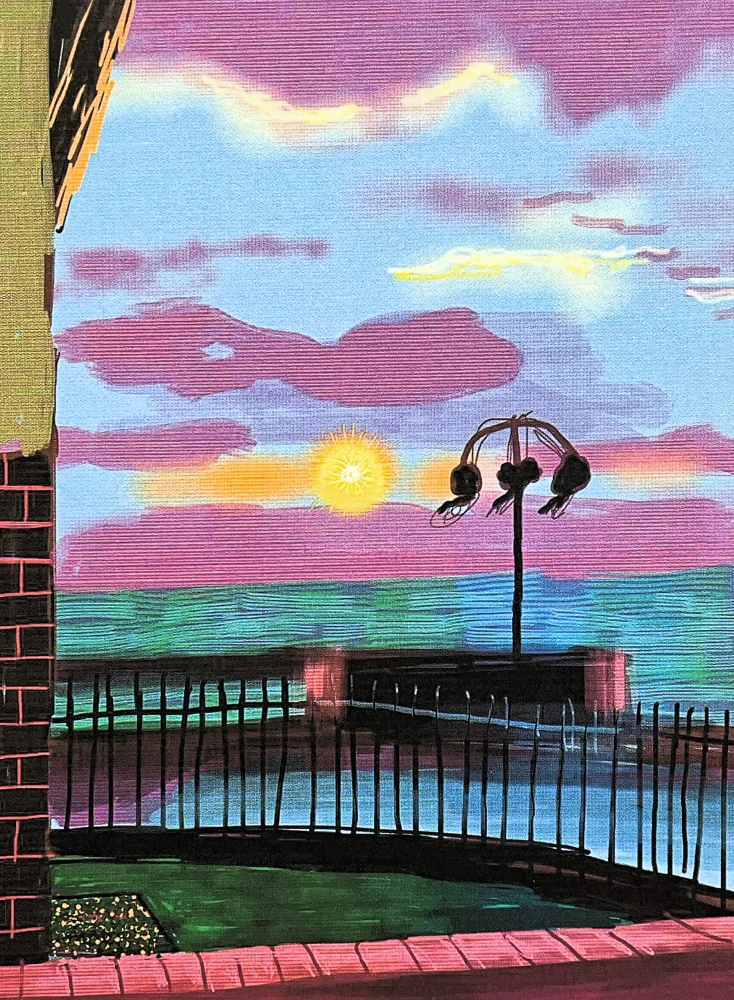 David Hockney - Untitled no.1072 181/500 - limitovaná edice, s certifikátem, 35x50 cm
