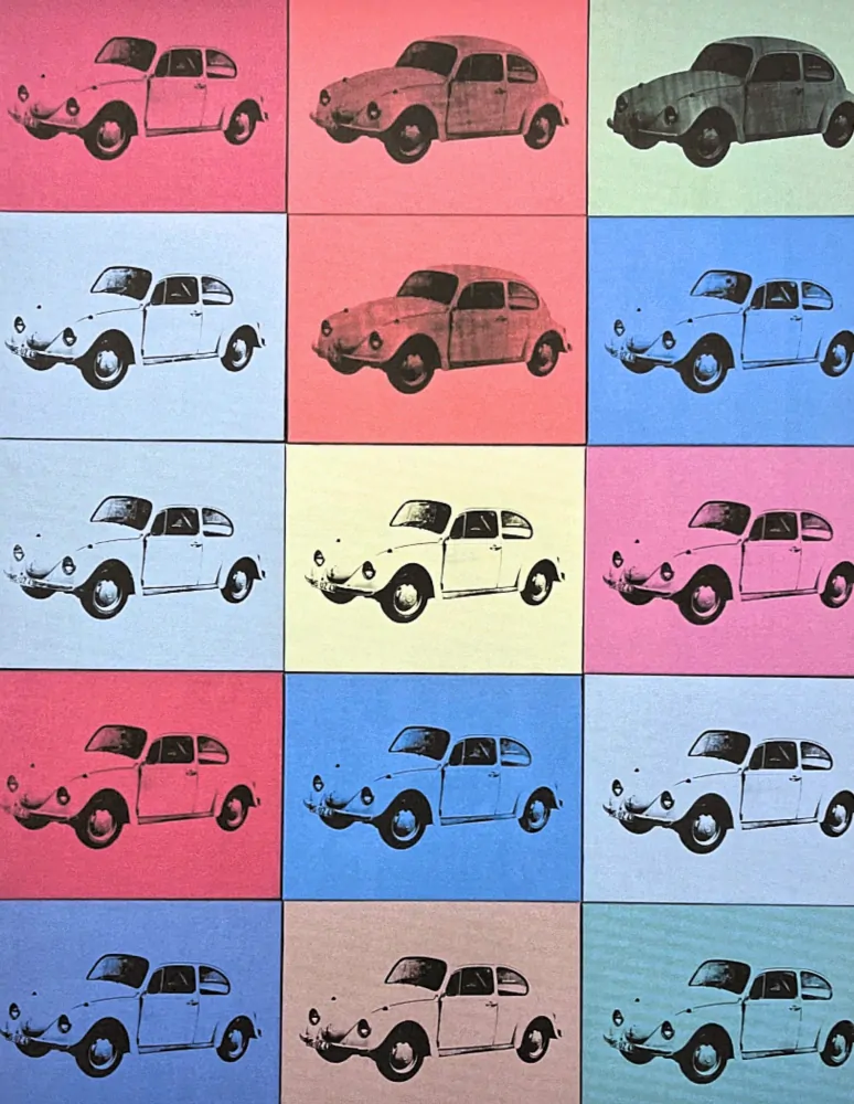 Andy Warhol - Volkswagen 92/100 - edice Leo Castelli s certifikátem