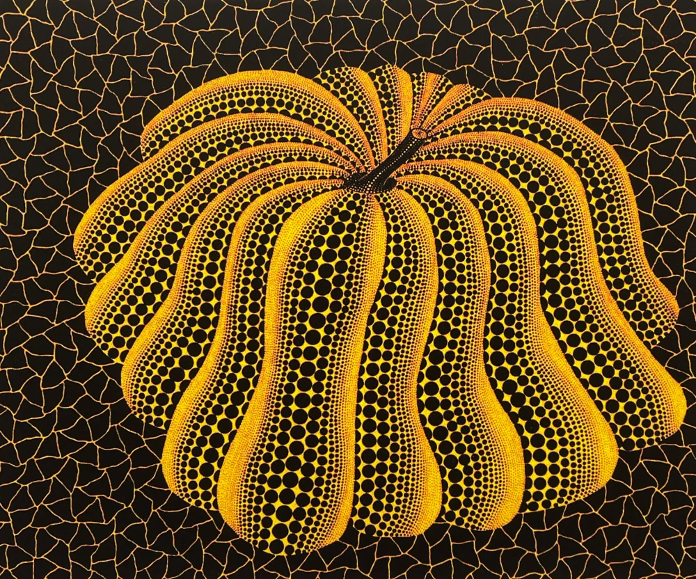 Yayoi Kusama - Dancing pumpkin III 61/500 - signováno, číslovaná edice, 50x65 cm