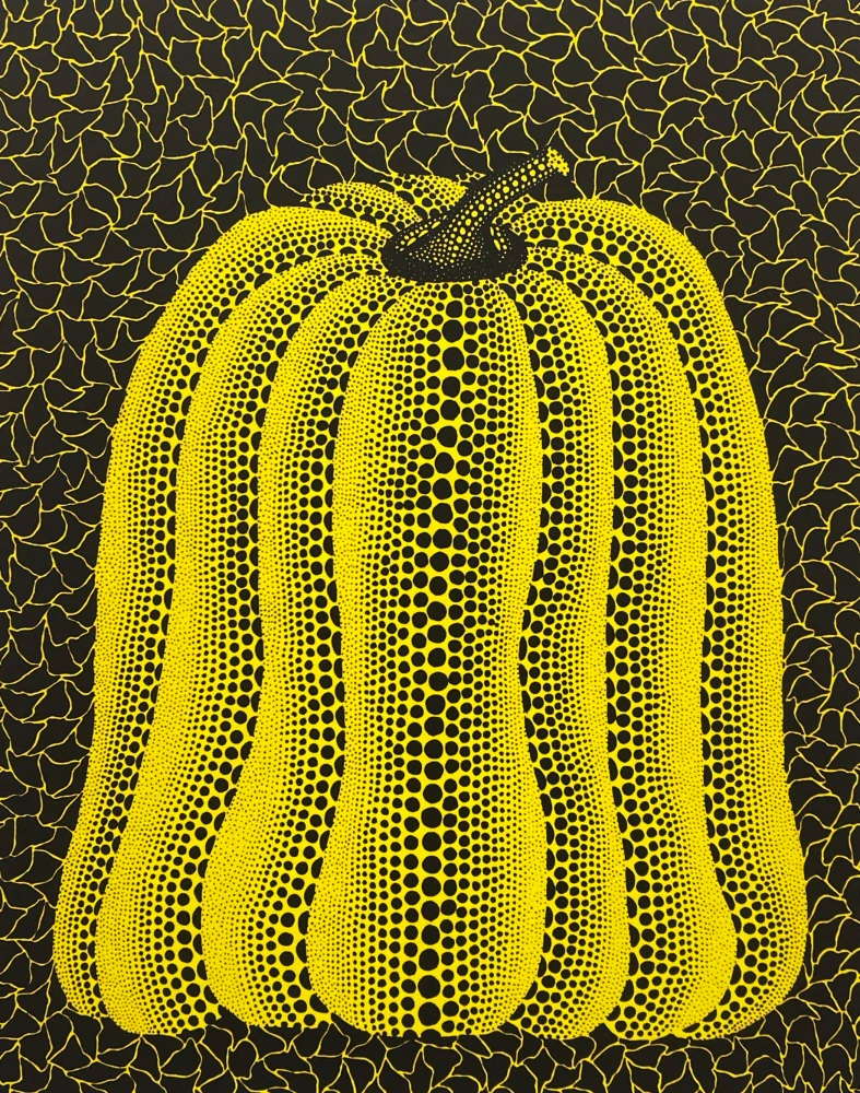 Yayoi Kusama - Pumpkin J x/500 - signováno, číslovaná edice, 50x65 cm