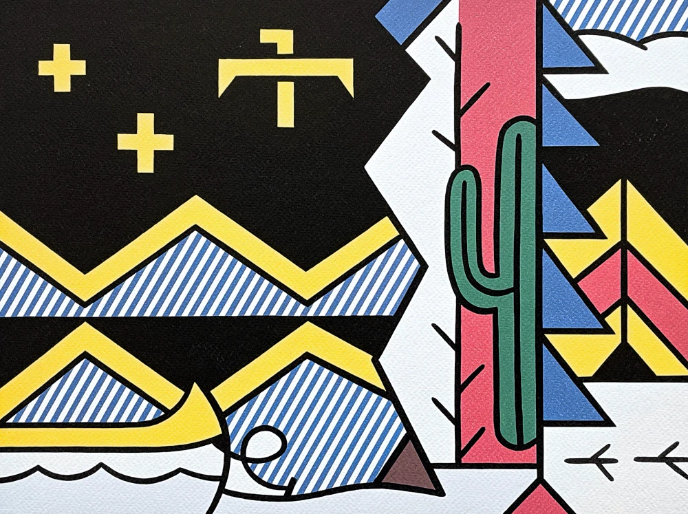 Roy Lichtenstein - American Indian Encounters - signováno, 50x35cm, limitovaná edice 49/150