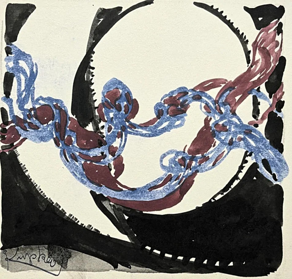 František Kupka - Amorpha: Fugue in two colors II 38/350 - limitovaná edice s certifikátem, 50x70cm