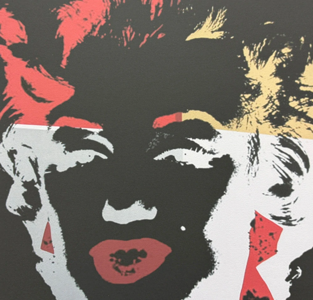 Andy Warhol - Marilyn Monroe černá 188/2400 - 60x60cm, limitovaná edice CMOA s certifikátem