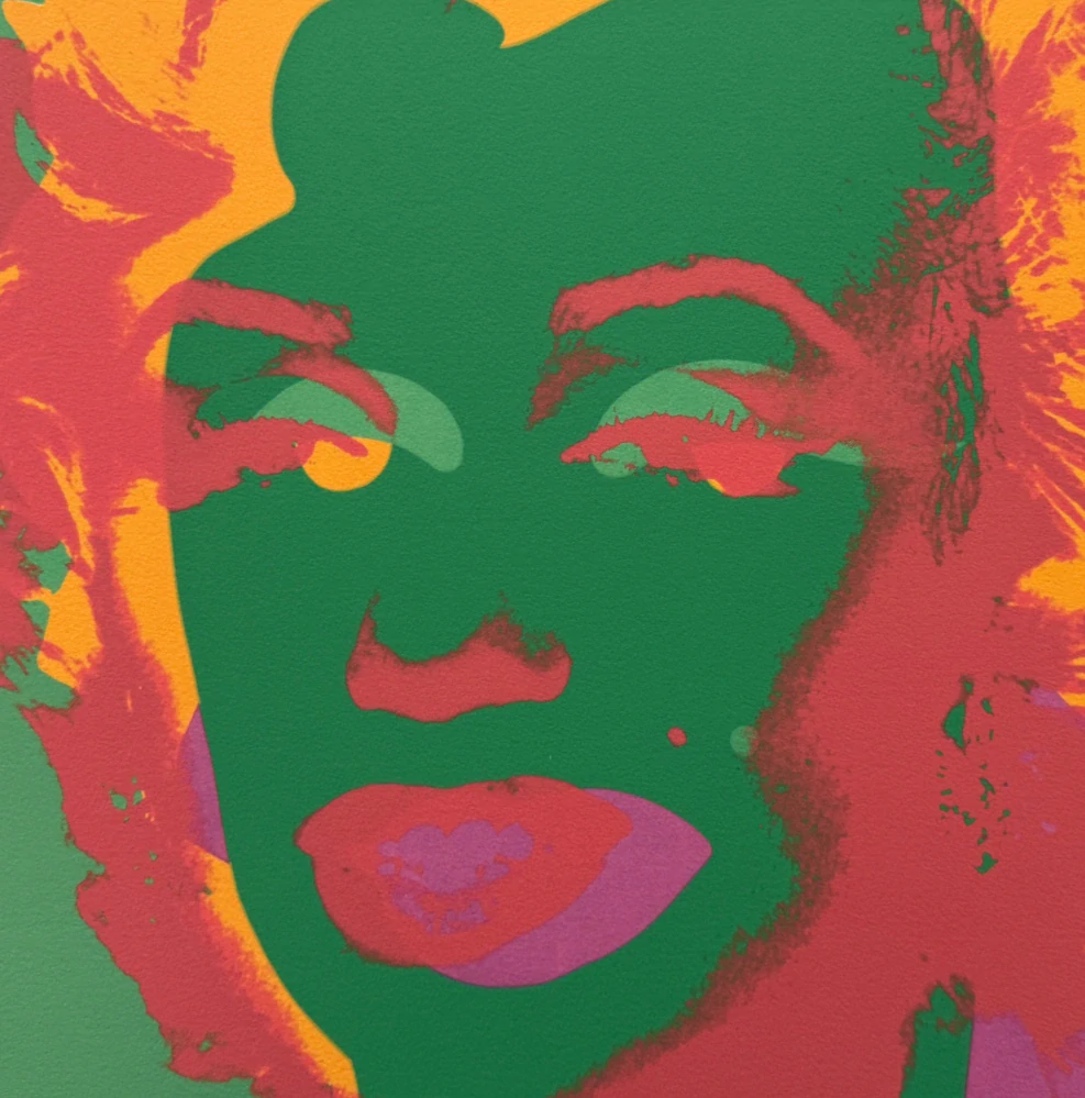 Andy Warhol - Marilyn Monroe zeleno-žlutá 236/2400 - 60x60cm, limitovaná edice CMOA s certifikátem