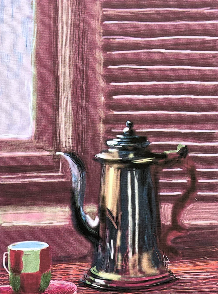 David Hockney - Cafe 117/500 - limitovaná edice, s certifikátem, 35x50 cm