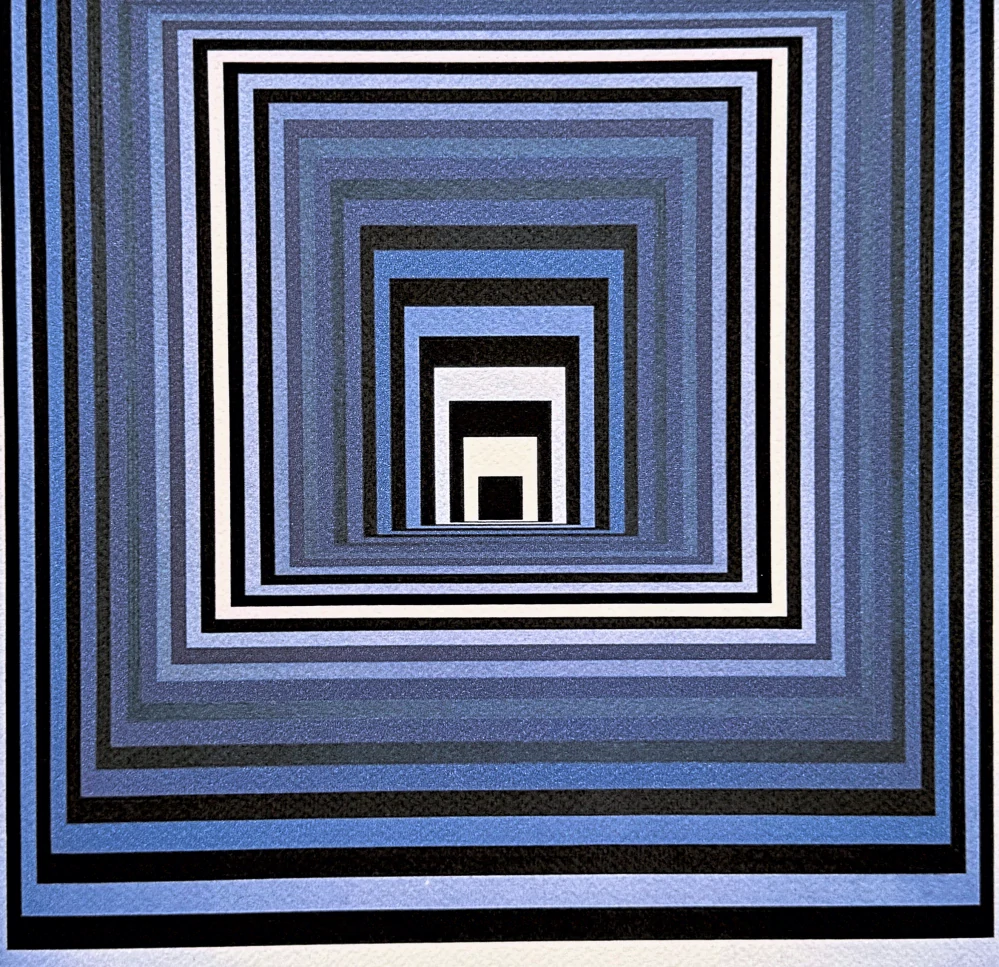 Victor Vasarely - Vonal Ksz 49/500 - limitovaná edice s certifikátem