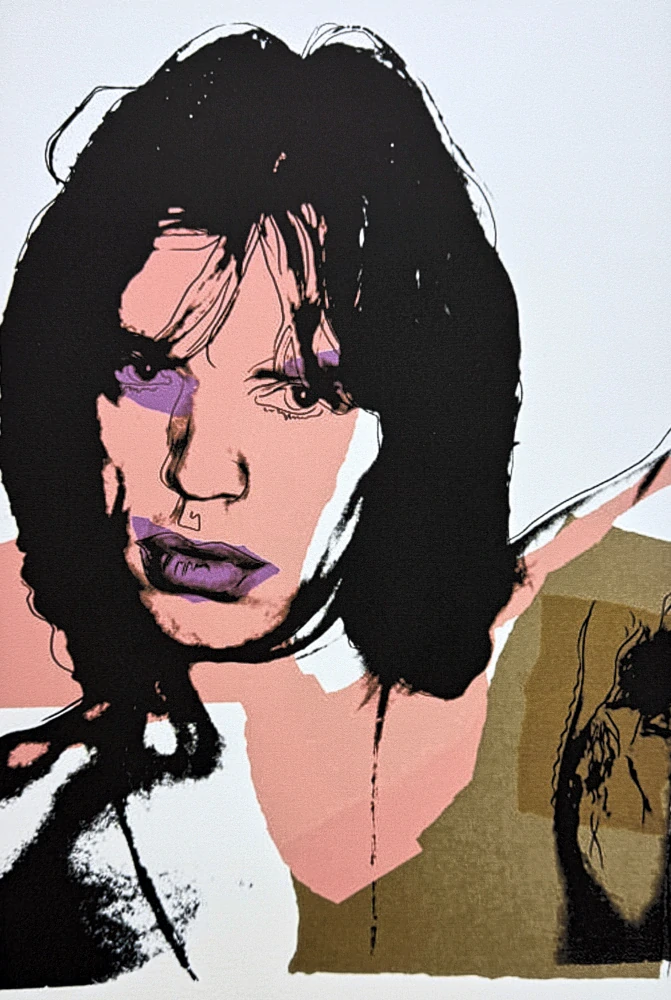 Andy Warhol - Mick Jagger - béžový ll 34/100 - edice Leo Castelli s certifikátem