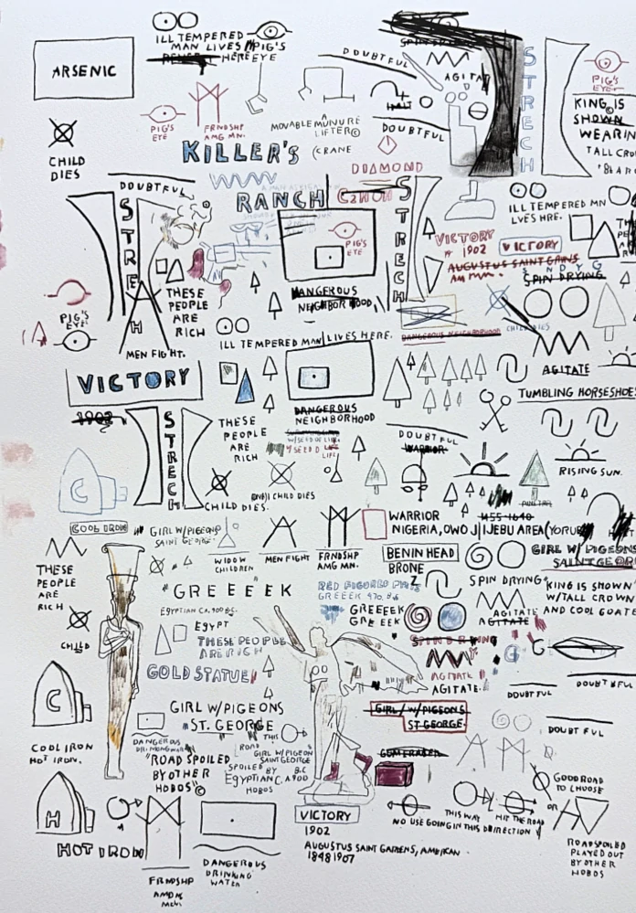 Jean-Michel Basquiat - Victory 22/300 - limitovaná edice, signováno, 50x70cm