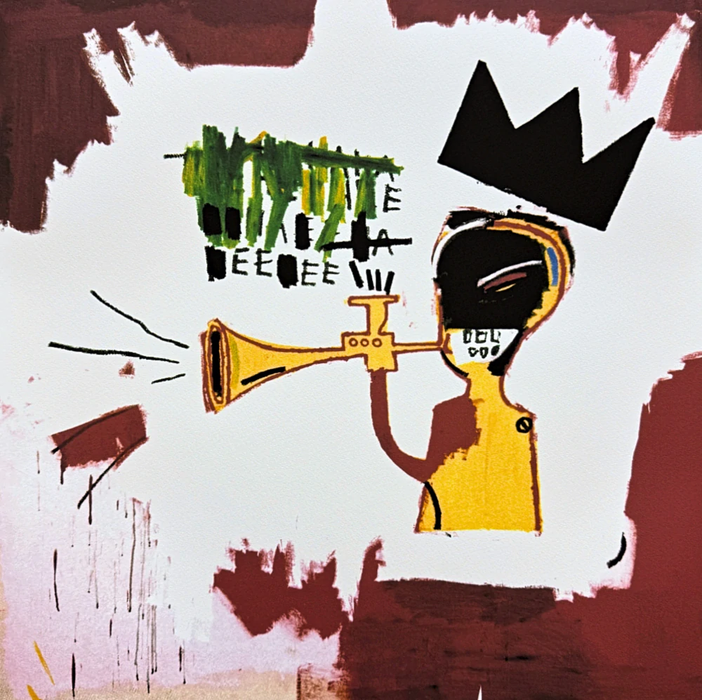 Jean-Michel Basquiat - Trumpet 204 /300 - limitovaná edice, signováno, 50x70cm