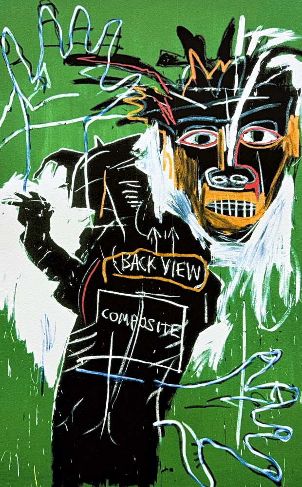 Jean-Michel Basquiat - Black view 146/300 - limitovaná edice, signováno, 50x70cm 