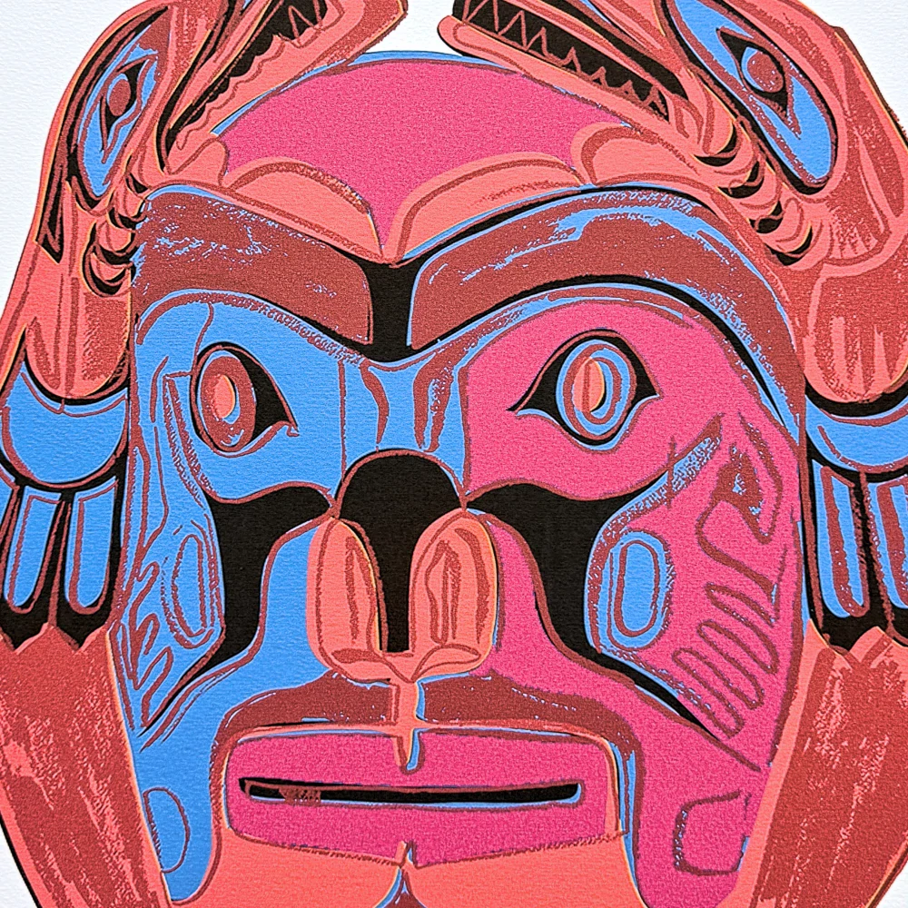 Andy Warhol - Northwest Coast Mask ll 40/500 - signováno, 50x50cm, limitovaná edice CMOA s certifikátem