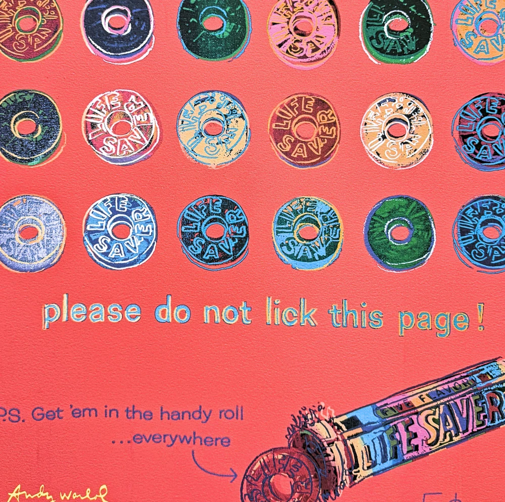 Andy Warhol - Life Savers ll 136/500 - signováno, 50x50cm, limitovaná edice CMOA s certifikátem