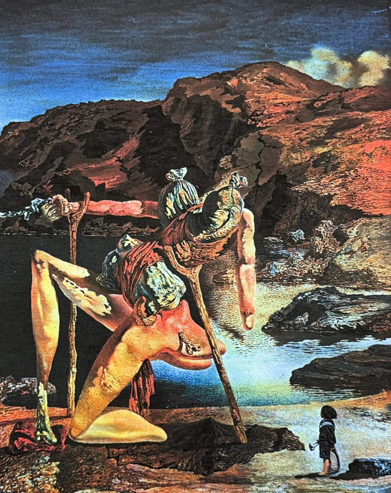 Salvador Dalí - The Spectre of Sex Appeal - signováno, limitovaná edice, 50x66cm