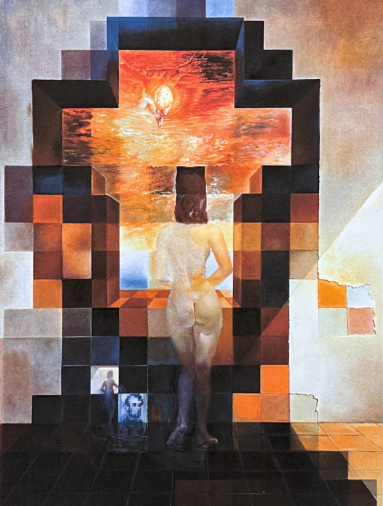 Salvador Dalí - Lincoln in Dalivision - signováno, limitovaná edice, 50x66cm