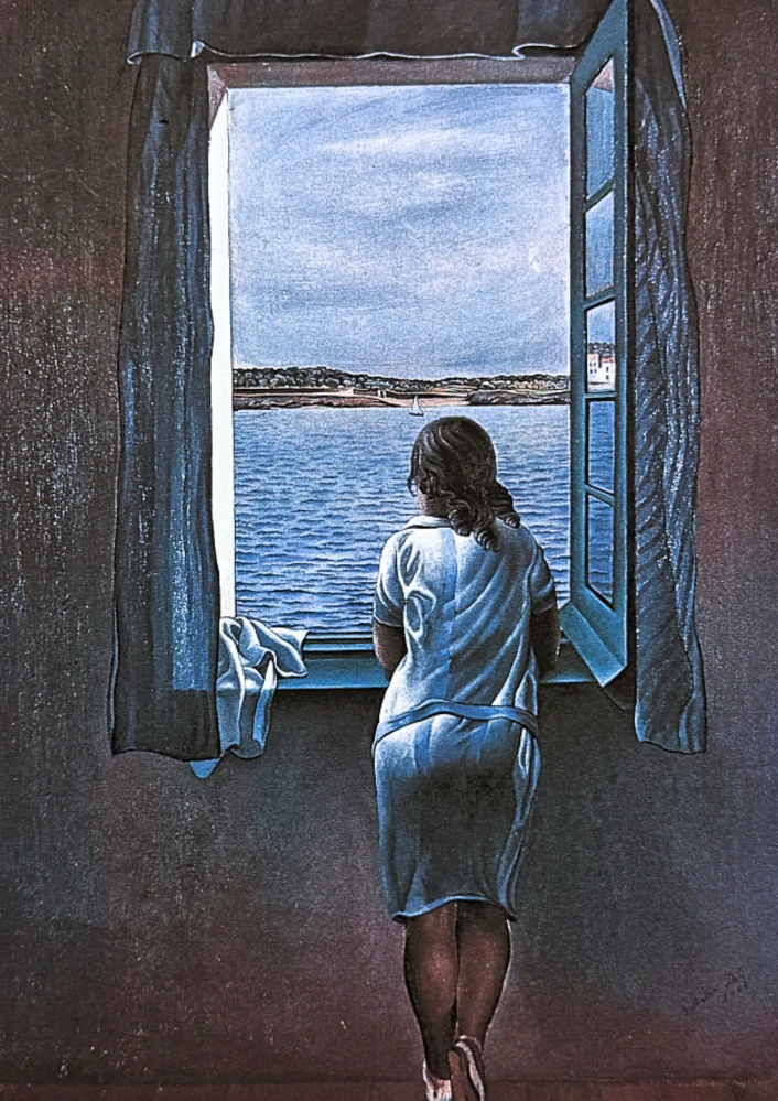 Salvador Dalí - Figura en Una Finestra - signováno, limitovaná edice, 50x66cm