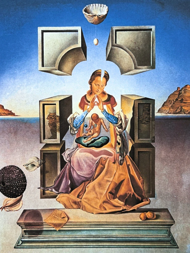 Salvador Dalí - The Madonna of Port Lligat - signováno, limitovaná edice, 50x66cm