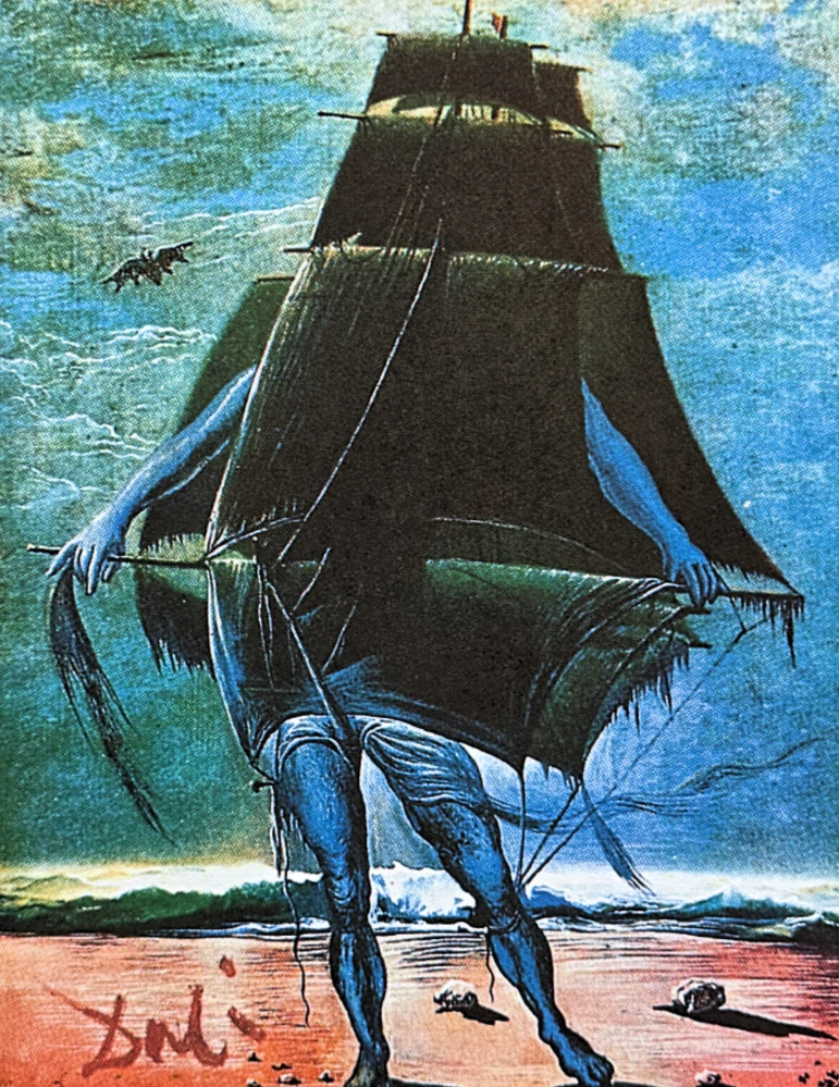 Salvador Dalí - The Ship - signováno, limitovaná edice, 50x66cm