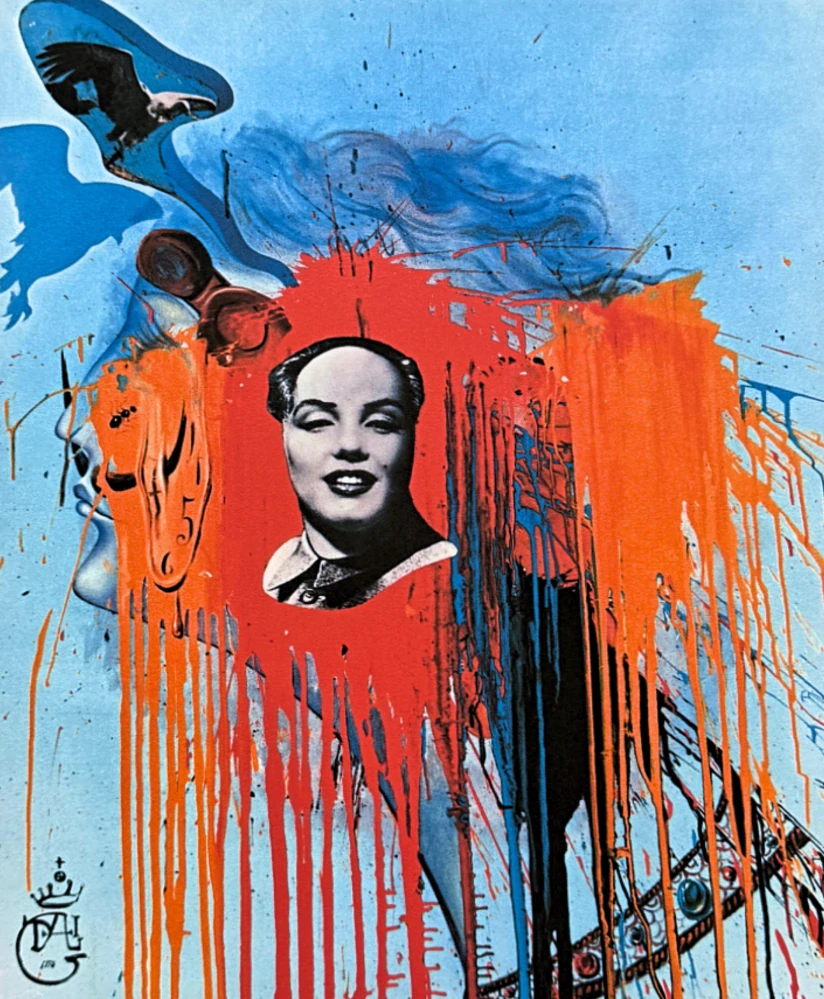 Salvador Dalí - Marilyn Mao - signováno, limitovaná edice, 50x66cm