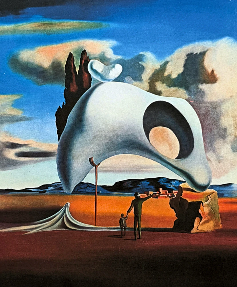 Salvador Dalí - Vestiges ataviques apres la pluie - signováno, limitovaná edice, 50x66cm