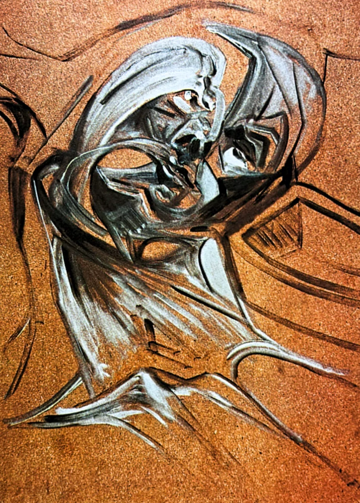 Salvador Dalí - Topological Study for Exploded Head - signováno, limitovaná edice, 50x66cm