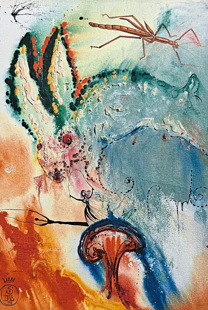 Salvador Dalí - Alice in Wonderland - signováno, limitovaná edice, 50x66cm