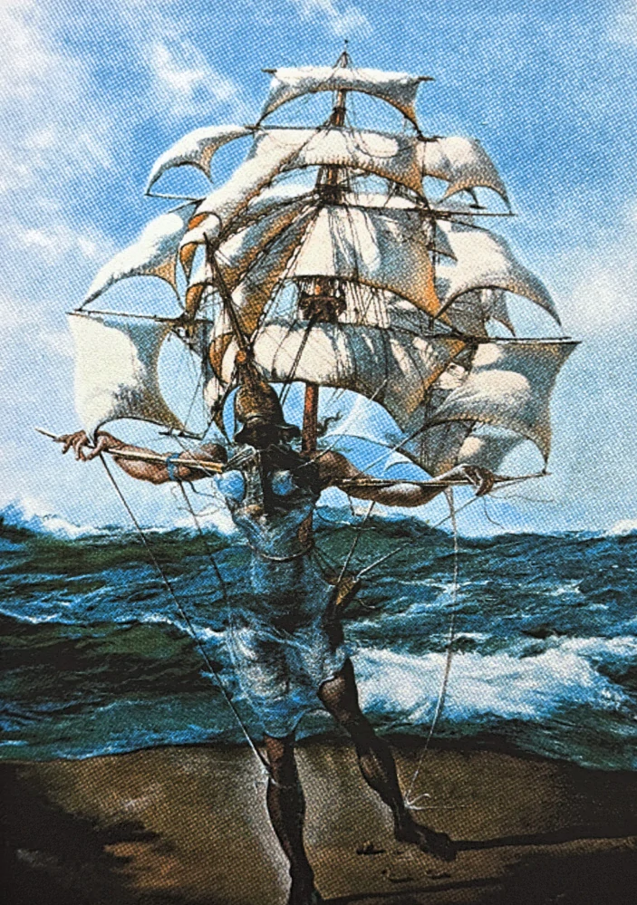 Salvador Dalí - Korab - signováno, limitovaná edice, 50x66cm