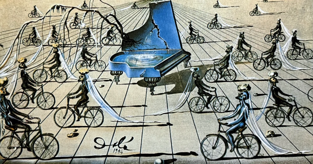 Salvador Dalí - Sentimental Colloquy - signováno, limitovaná edice, 66x50cm