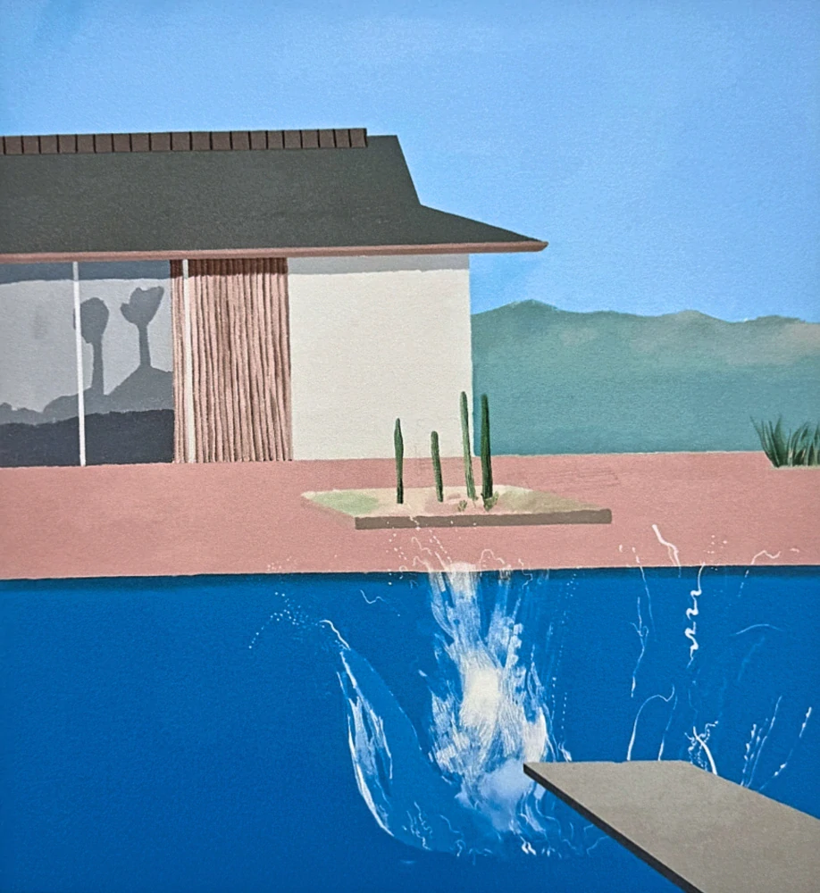 David Hockney - The Splash x/500 - limitovaná edice s certifikátem, 35x50 cm