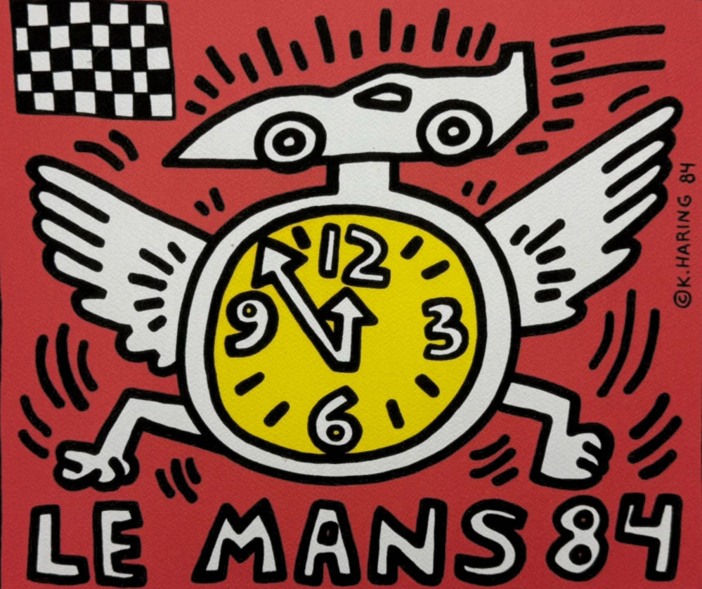 Keith Haring - Le Mans 84 x/150 - signováno, limitovaná edice s certifikátem, 70x50 cm