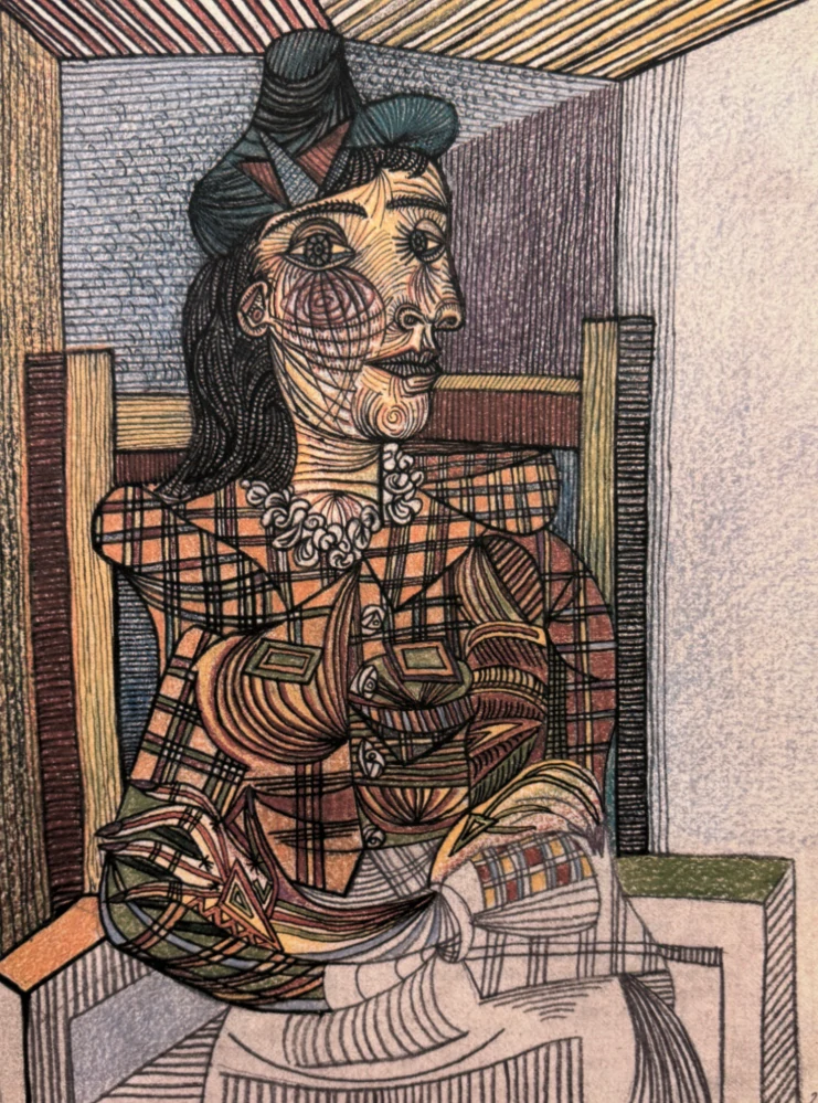 Pablo Picasso - Dora Maar 75/200 - signováno, s certifikátem, 50x70 cm