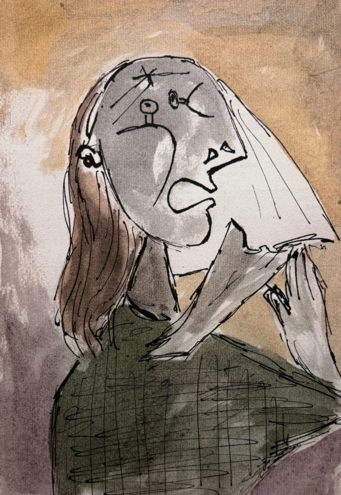 Pablo Picasso - Weeping Woman 61/200 - signováno, s certifikátem, 50x70 cm