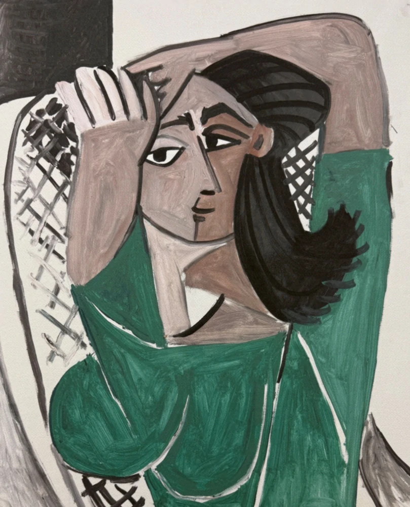 Pablo Picasso - Woman Combing her Hair 55/200 - signováno, s certifikátem, 50x70 cm