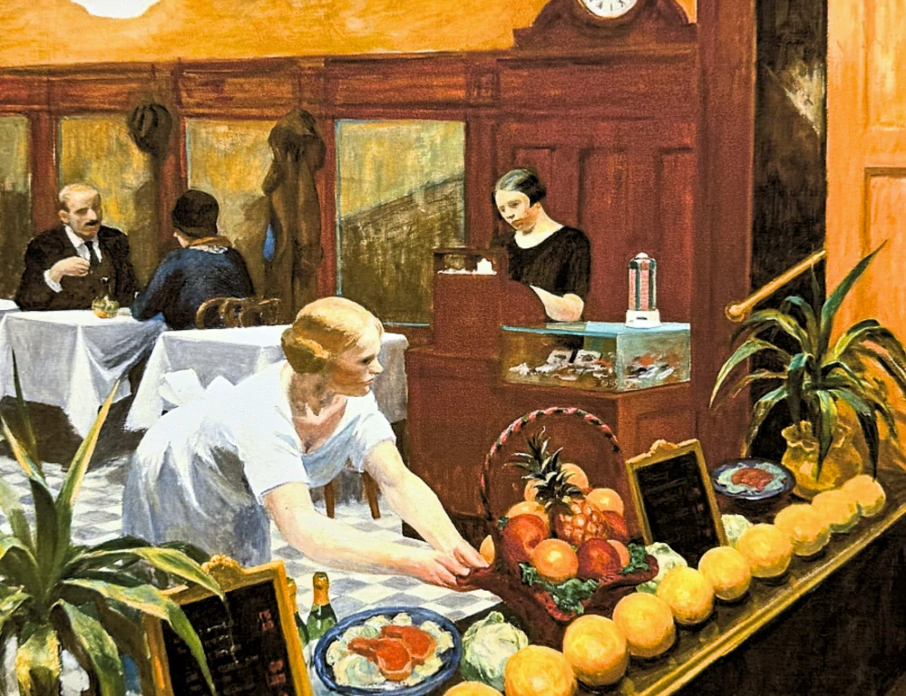 Edward Hopper - Tables for Ladies 99/150 - limitovaná edice, s certifikátem, 57x38 cm