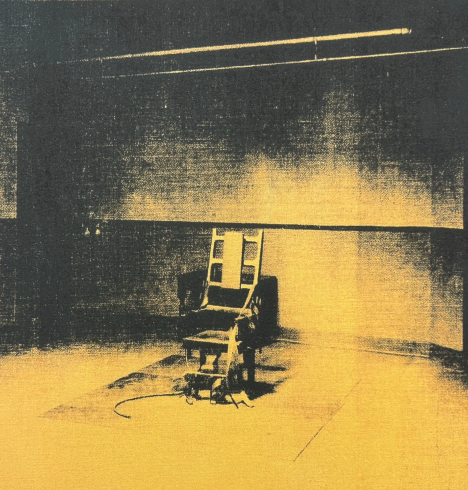 Andy Warhol - Little Electric Chair IV x/2400 - 60x60cm, limitovaná edice CMOA s certifikátem