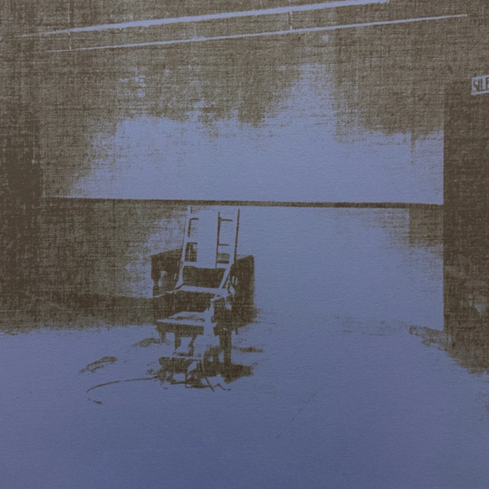 Andy Warhol - Little Electric Chair VII x/2400 - 60x60cm, limitovaná edice CMOA s certifikátem