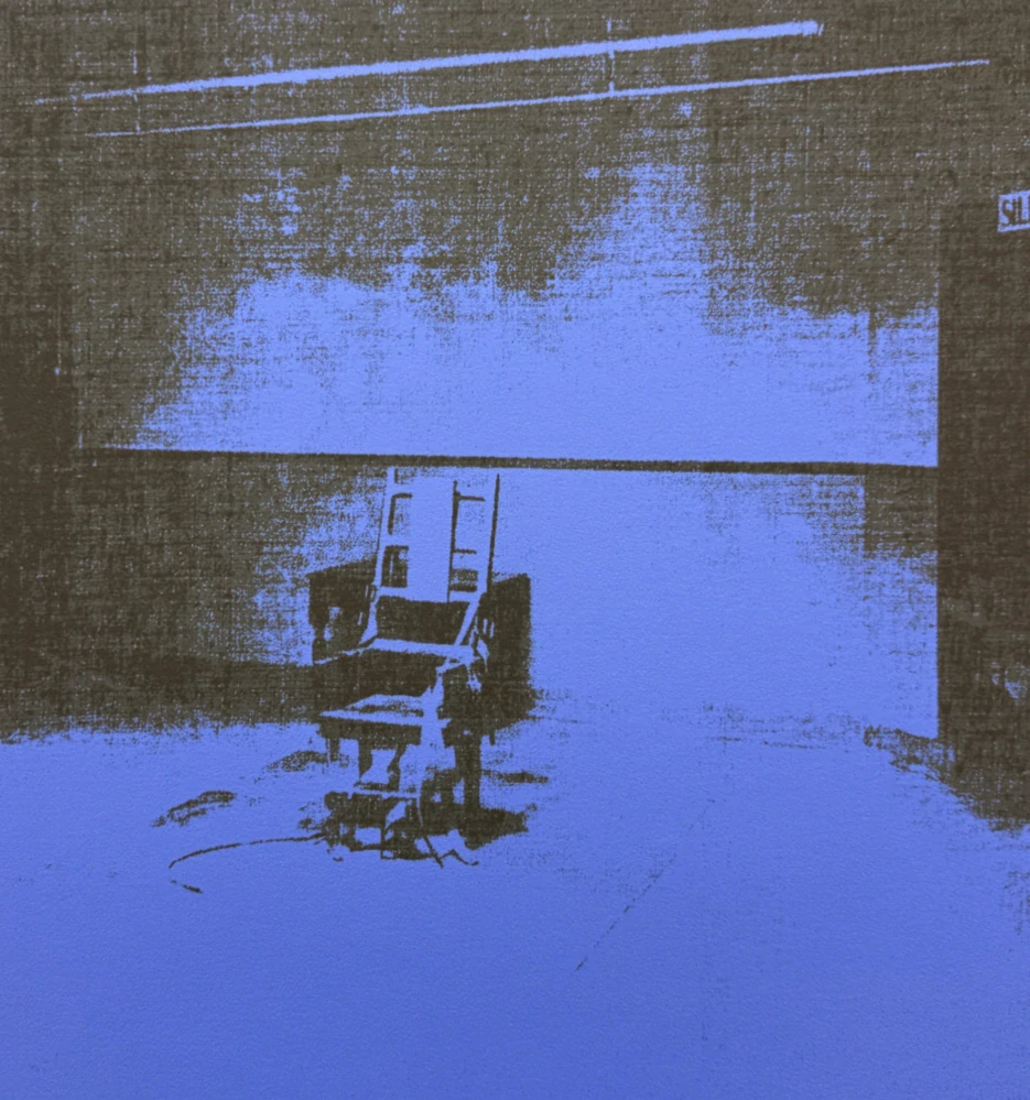 Andy Warhol - Little Electric Chair IX x/2400 - 60x60cm, limitovná edice CMOA s certifikátem