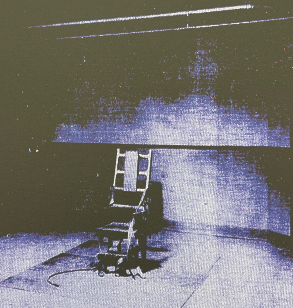 Andy Warhol - Little Electric Chair XI x/2400 - 60x60cm, limitovaná edice CMOA s certifikátem