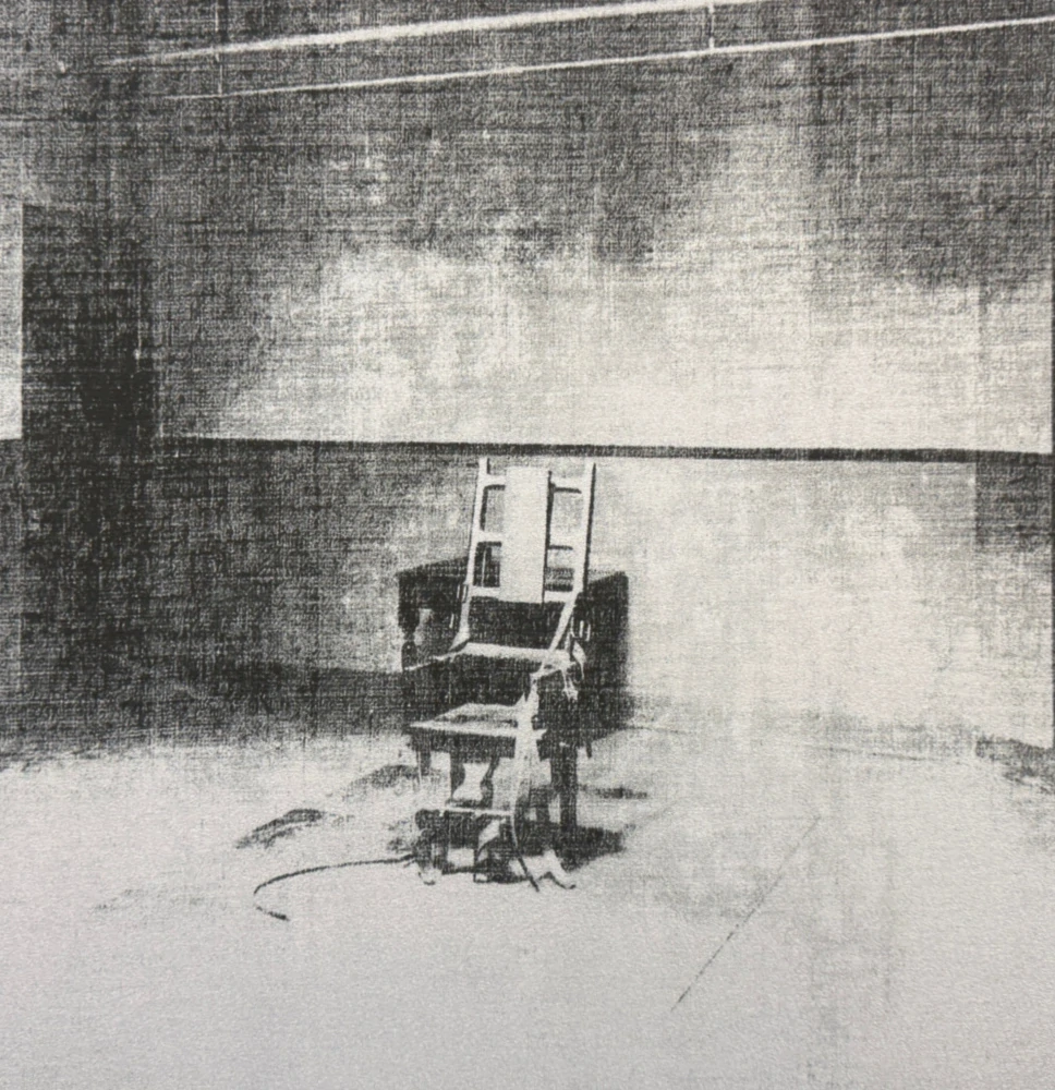 Andy Warhol - Little Electric Chair XVIII x/2400 - 60x60cm, limitovaná edice CMOA s certifikátem
