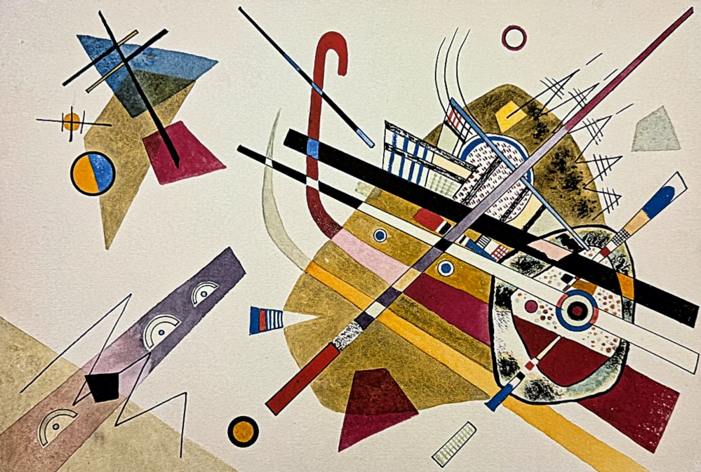 Wassily Kandinsky - Blue - x/300 - signováno, číslovaná edice, 65x50 cm