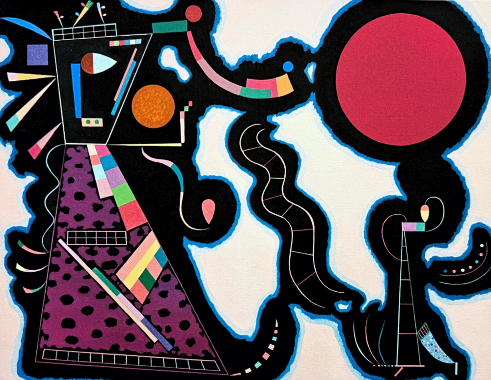 Wassily Kandinsky - Biomorphic Composition 1 -  x/300 - signováno, číslovaná edice, 65x50 cm