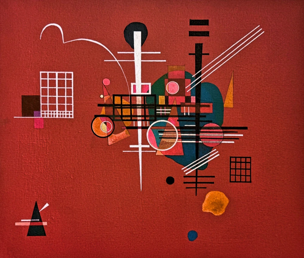 Wassily Kandinsky - On Red -  x/300 - signováno, číslovaná edice, 65x50 cm