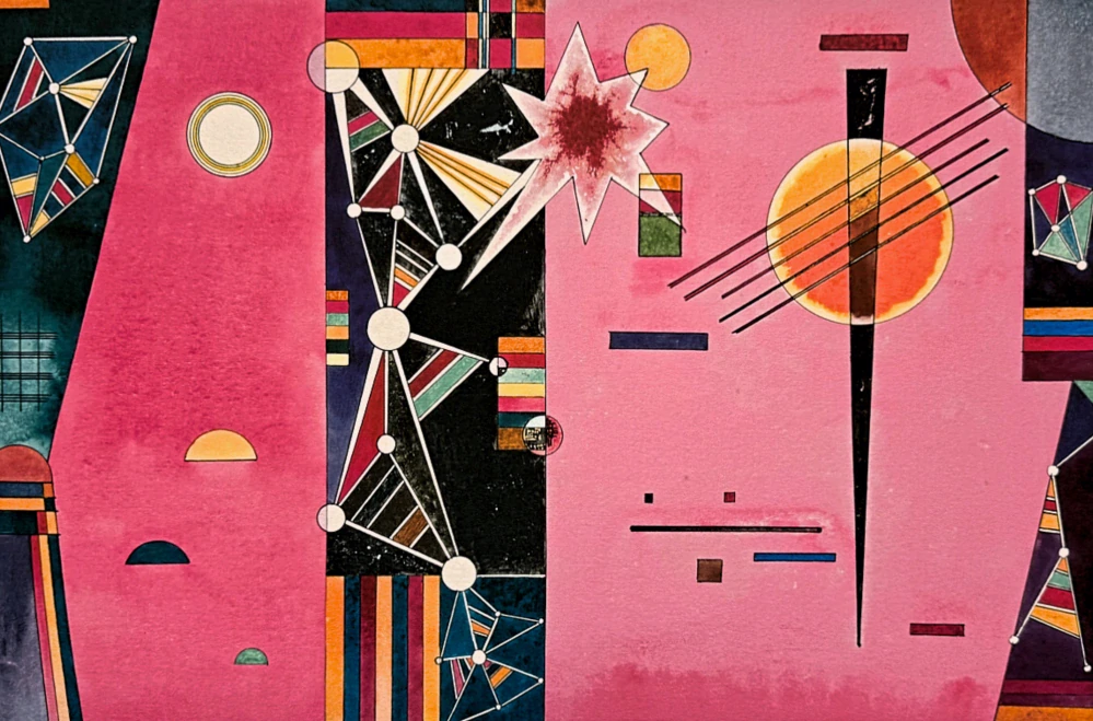 Wassily Kandinsky - Geometric Composition 2 - x/300 - signováno, číslovaná edice, 65x50 cm