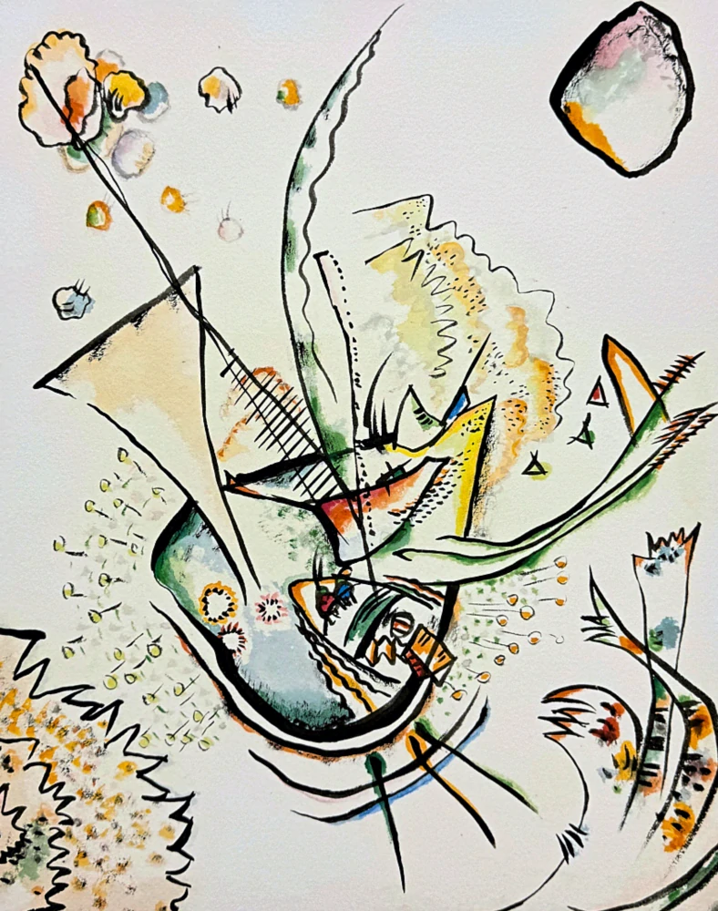 Wassily Kandinsky - Abstract Composition 1 -  x/300 - signováno, číslovaná edice, 50x65 cm