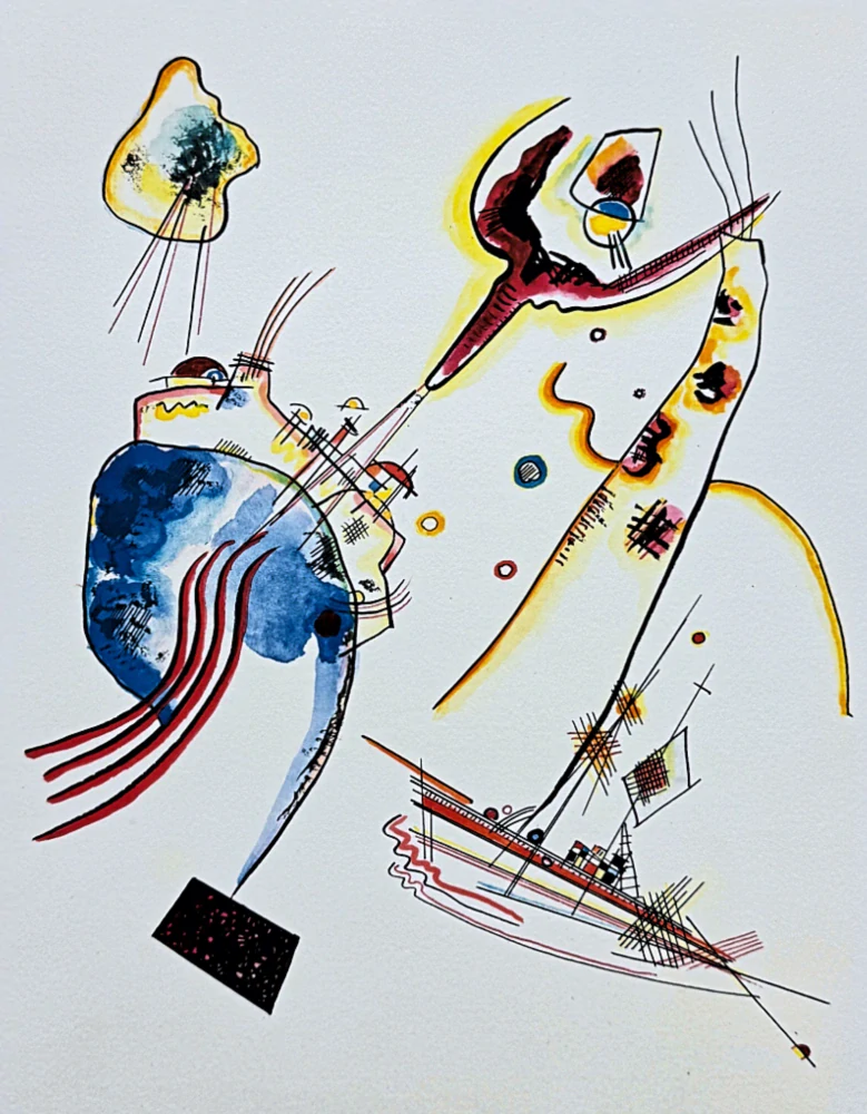 Wassily Kandinsky - Abstract Composition 2 - x/300 - signováno, číslovaná edice, 50x65 cm