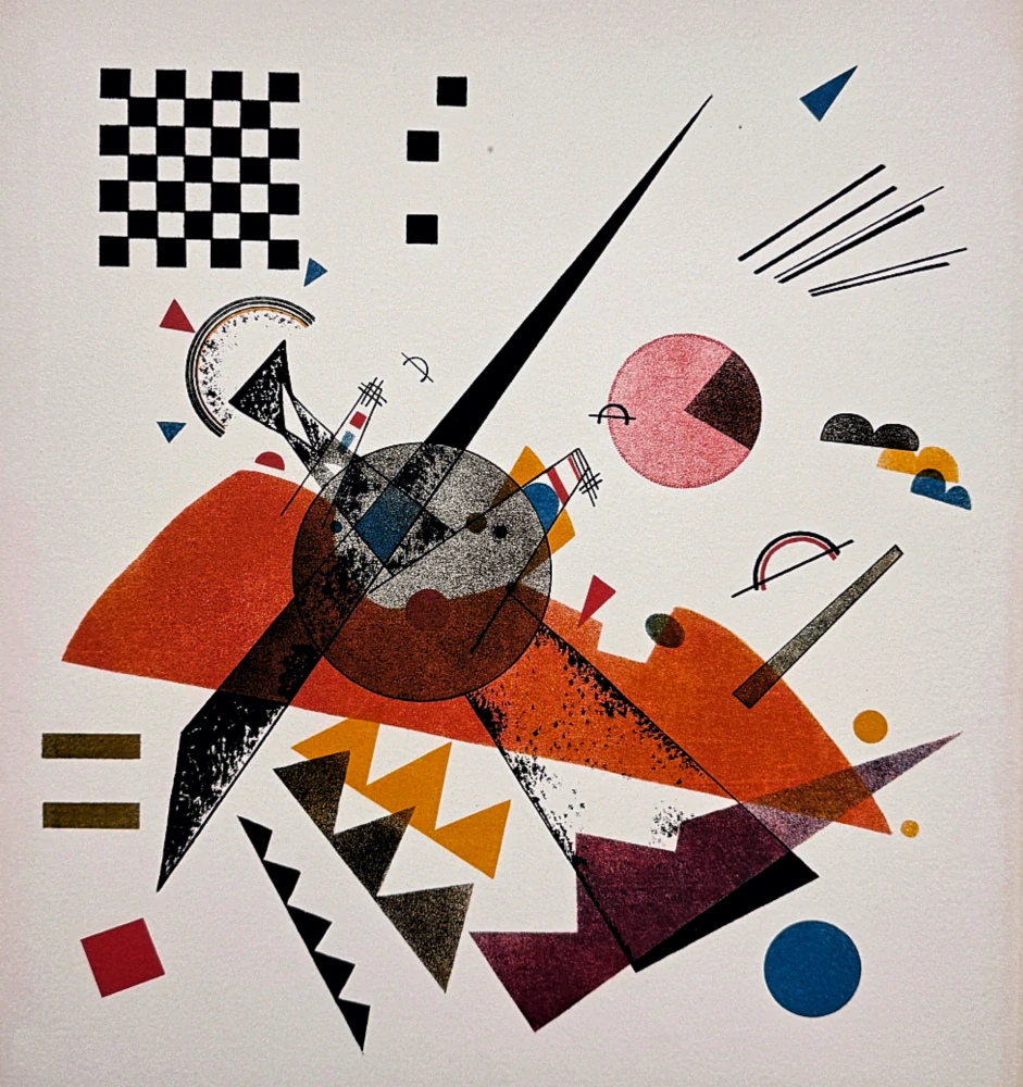 Wassily Kandinsky - Geometric Composition 4 - x/300 - signováno, číslovaná edice, 50x65 cm