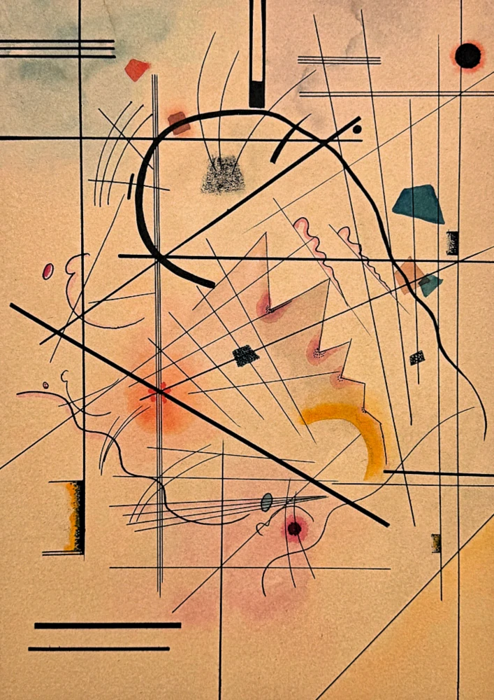 Wassily Kandinsky - Black Relationship -  x/300 - signováno, číslovaná edice, 50x65 cm