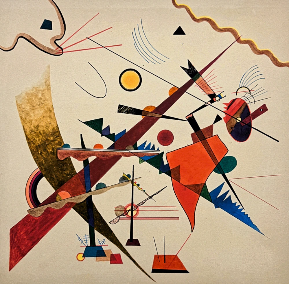 Wassily Kandinsky - Dominant Curve - x/300 - signováno, číslovaná edice, 50x65 cm
