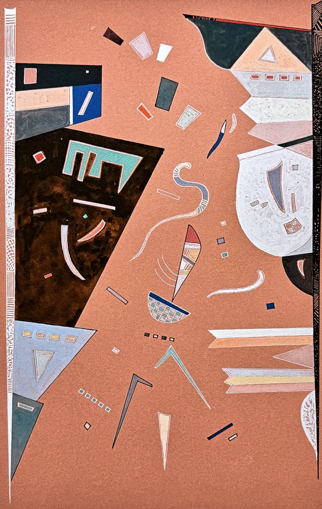 Wassily Kandinsky - Abstract Composition 3 -  x/300 - signováno, číslovaná edice, 50x65 cm