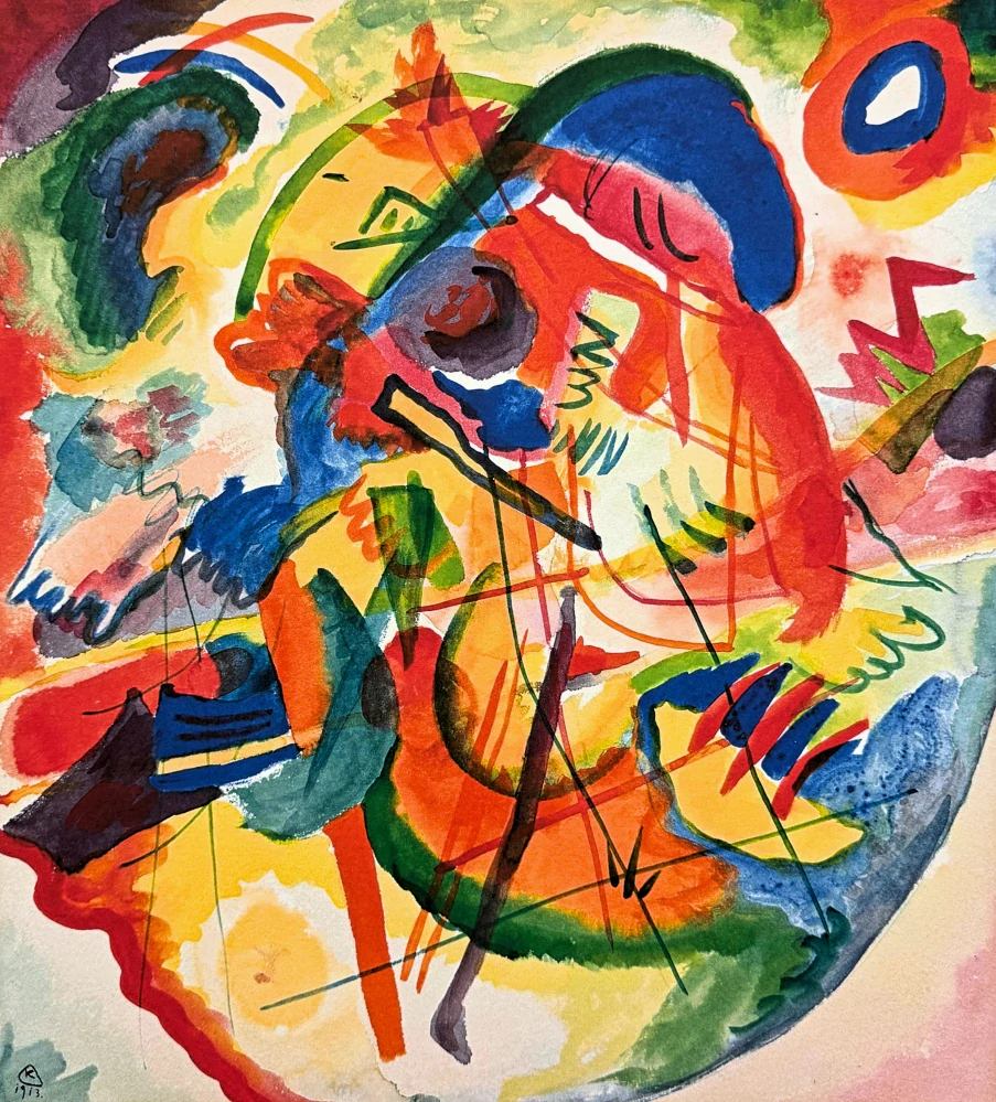 Wassily Kandinsky - Improvisation Deluge - x/300 - signováno, číslovaná edice, 50x65 cm